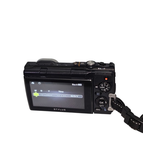 Olympus Stylus Tough TG-850 16.0MP Digital Camera Black Charger 16GB SD Card Cab - Picture 11 of 16